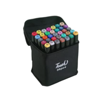 Conjunto De Caneta Marcador Profissional Para Colorir Desenho Permanente Ponta Dupla Com Estojo Kit 24/36/48/60/80 Canetinhas Tiktok | Premium MyBrins (36 Cores)
