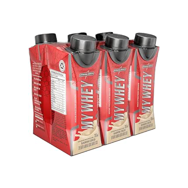 Integralmédica - Bebida Pronta Proteica My Whey - Côco - Pack com 6 unidades