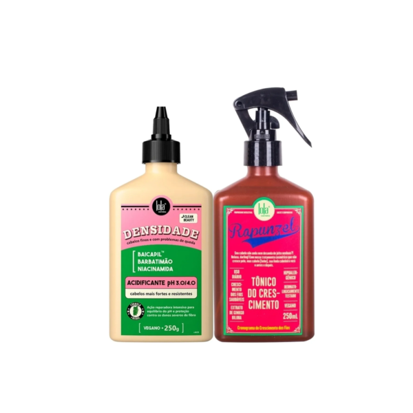 Kit Tônico de Crescimento Rapunzel e Acidificante Densidade - Lola Cosmetics