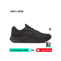 Tênis Feminino Olympikus Atmos Preto Original com Nota Fiscal e Garantia