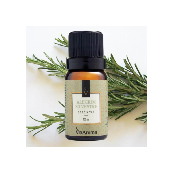 2 Unidades Essência de Alecrim Silvestre, Vegano, Aromaterapia 10ml Via Aroma