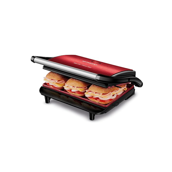 Press Grill Master Press, Mondial, Vermelho/Inox, 1000W, 220V - PG-01-RC