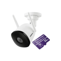 Câmera de Vídeo Segurança Externa Intelbras IM5 SC WiFi Alexa Google Com Micro-SD 32 GB Branca