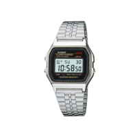 Relógio de Pulso Prata Casio Vintage Digital Unissex Feminino Masculino Original Presente A159WA-N1D
