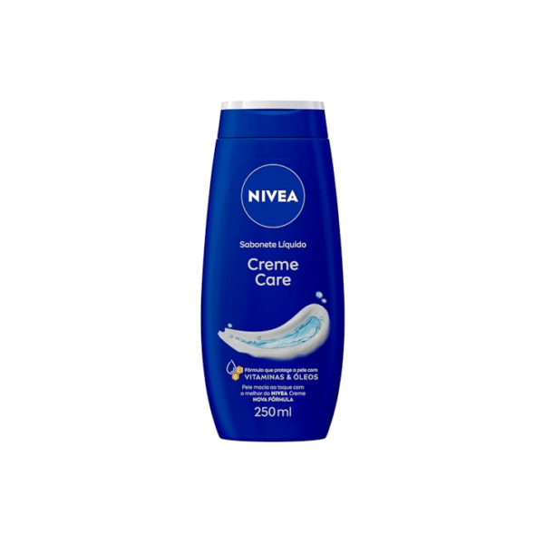 NIVEA Sabonete Líquido Creme Care 250ml - Sensação de pele intensamente hidratada com o melhor do NIVEA Creme, rende mais de 60 banhos