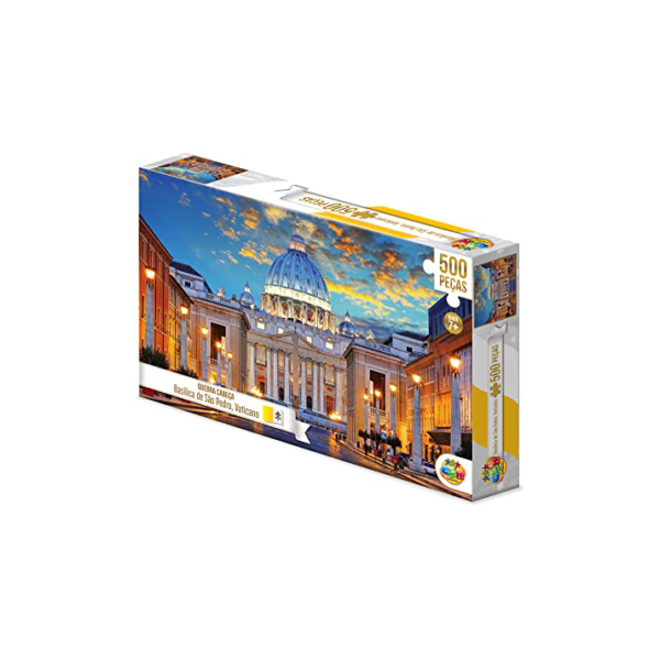 Quebra Cabeça 500 Peças Basílica de São Pedro Vaticano, GGB Plast