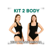 Kit 2 Body Collant Premium Suplex Regata Alça Larga Feminino Confortável
