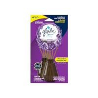 Glade Aromatizador de Ambiente, Difusor de Aromas Lavanda, Óleos Essenciais, 2 Unidades com 6 Varetas, 100ml Cada