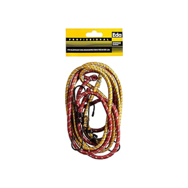 Eda 7FK, Elástico para bagageiro, 1.5 m, Cores sortidas, 2 peças