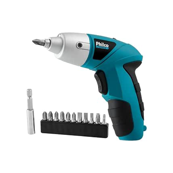 Parafusadeira Philco PPF01 W 4.8V Preto/Azul