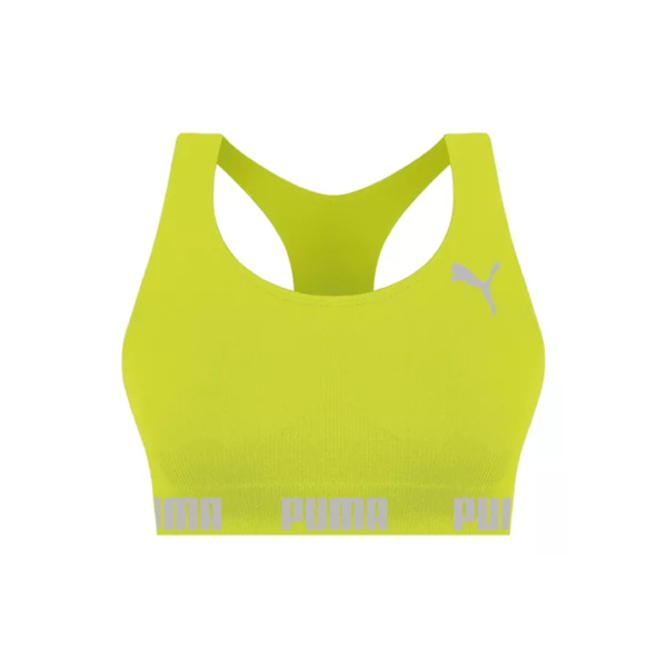 Top Puma Academia Fitness Sem Costura Sustentação Feminino