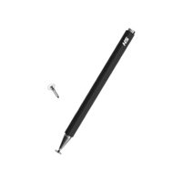 Caneta stylus capacitiva para telas touch (tablets, smartphones e notebooks) compatível com Apple, Samsung, Xiaomi, Motorola, etc (Preto)