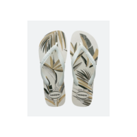 Chinelo com Estampa Floral Havaianas Bege