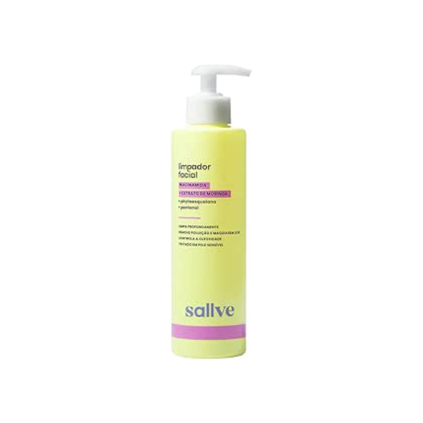 Sallve Limpador Facial 300Ml - Niacinamida Extrato De Moringa