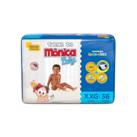 Fralda Turma da Mônica Baby Mega XXG 36 Unidades