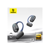 Baseus bowie mf1 fones de ouvido sem fio verdadeiros de orelha aberta bluetooth 5.4 ganchos baixo impulso fones de ouvido 60 horas de reprodução ipx4 esporte