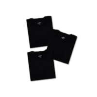 Kit 3 Camisetas Básicas Masculinas Sandrini Preto ou Sortido Algodão Premium Conforto Casual Dia a Dia (BR, Alfa, G, Regular, Preto)