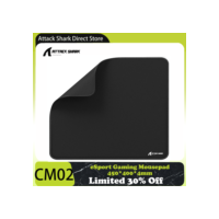 Mousepad grande para jogos Attack Shark eSport, superfície lisa texturizada, base de borracha antiderrapante, costura de borda anti-raque, 450x400x4mm