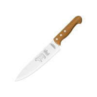 Faca para Carne Tramontina Churrasco com Lâminas em Aço Inox e Cabo de Madeira Natural 8"