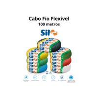 Fio Cabo Flexível Antichama 6mm 100 Metros 750v Cores Sil