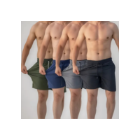 Kit 4 Shorts Masculino Praia Tactel Academia C Lycra Bermuda