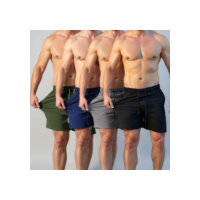 Kit 4 Shorts Masculino Praia Tactel Academia C Lycra Bermuda