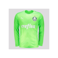 Camisa Puma Palmeiras Goleiro II 2023 Manga Longa - Verde