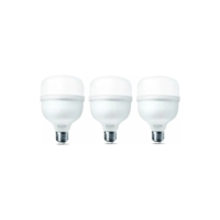 Kit 3 Lâmpadas Led Alta Potência Super Bulbo 40w Branco Frio Luz Branco-frio