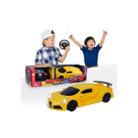 CARRINHO SUPER CARS DE CONTROLE REMOTO POLIBRINQ CAR817 (Amarelo)
