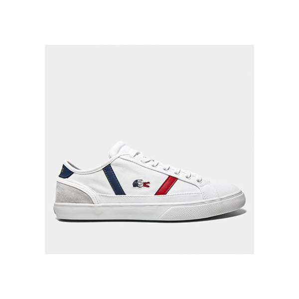 Tênis Lacoste Sideline Masculino - Branco+Vermelho