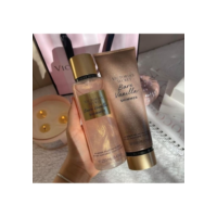 Victoria's Secret Com Brilho Original Body Splash Vanilla Shimmer + Creme Vanilla Shimmer Importado | Envio Imediato