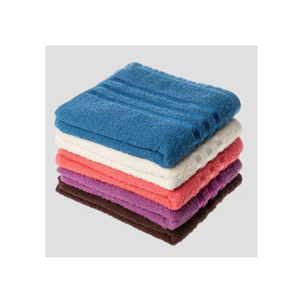 Kit 05 Toalhas De Rosto 100% Algodão Liso Laune Haus