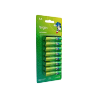 Pilha Alcalina AA com 16 unidades Elgin Comum