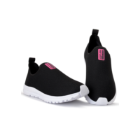Tênis Meia Feminino Calce Fácil Botinha Ortopédico Esportivo Sneaker Slip On Casual confortável Academia