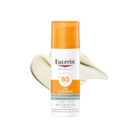 EUCERIN Protetor Solar Facial Oil Control FPS 60 50ml, Antioleosidade, Rosto, Proteção UVA, UVB e Luz Visível