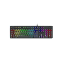 Teclado Membrana Gamer Redragon Netherbane Iluminação Rainbow Preto ABNT2 K521-R PT
