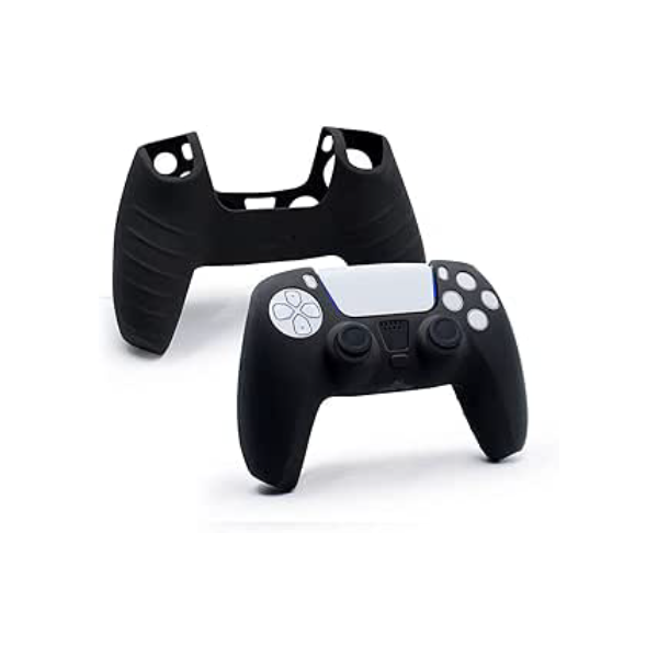 A nova capa de silicone TwiHill (2020) é adequada para PS5, PS5 função antiderrapante capa de silicone capa de proteção PS5 (Preto)