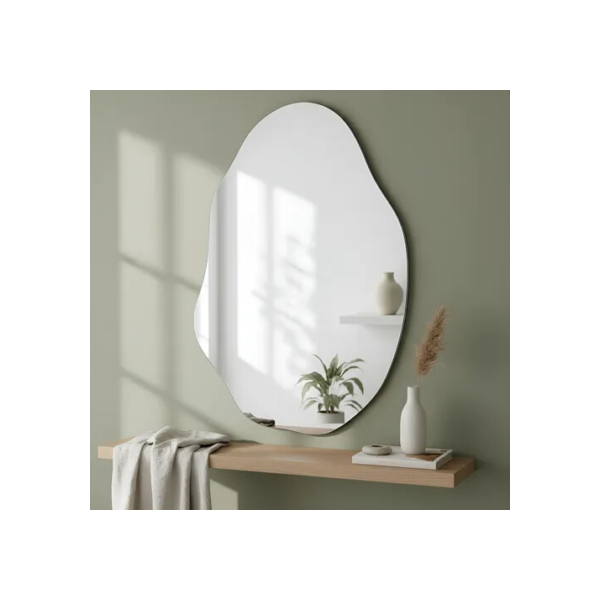 Espelho Lopazzi Orgânico 70x50 Polido Design Moderno Luxo