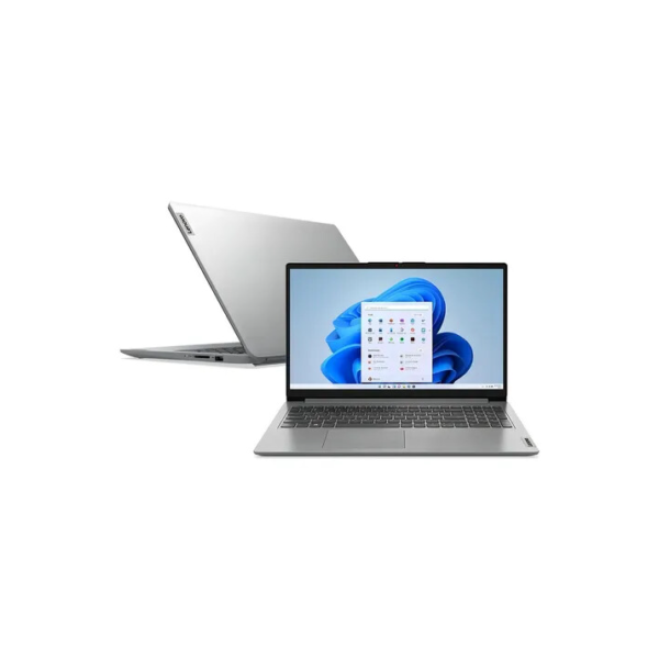 Notebook Lenovo IdeaPad 1 15IAU7 Intel Core i7-1255U HD 15.6" Intel Iris Xe 512GB SSD 12GB RAM Windows 11- 82VY000PBR
