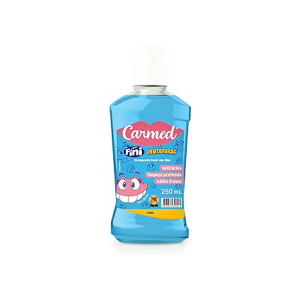 Carmed Fini Dentaduras Enxaguante Bucal com Flúor 250ml
