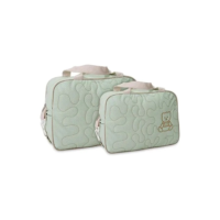 Kit Bolsa Maternidade  Menina Menino Cor: Verde Claro Ursinho