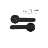 RAYKUBE-Fechadura porta de digital, Fechadura Digital com Senha, Smartlife, Tuya APP Desbloquear