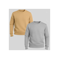 Kit 2 Blusa Moletom Masculino Gola Careca Algodão Premium