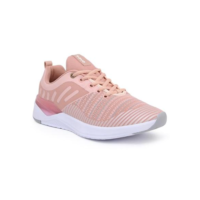 Tênis Esportivo Feminino Amortecedor Gel Academia Caminhada - Nude+branco