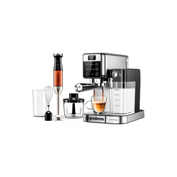 Cafeteira Expresso Latte Touch Inox + Mixer 600w Gradiente