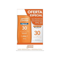 Cenoura e Bronze Kit Protetor Solar Corpo FPS 30 200ml + Facial FPS 30 50g, Cor: Branco