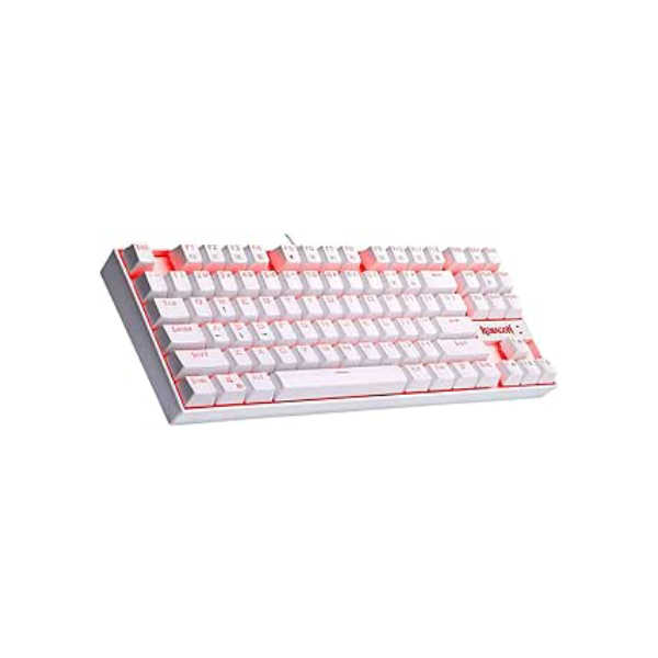 Redragon TECLADO MECANICO REDRAGON KUMARA K552W-2 SINGLE COLOR BRANCO/MARROM, UNICO