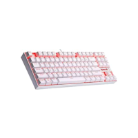 Redragon TECLADO MECANICO REDRAGON KUMARA K552W-2 SINGLE COLOR BRANCO/MARROM, UNICO