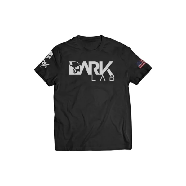 Camiseta Dry-fit  Preta Caveira Unisex Dark Lab