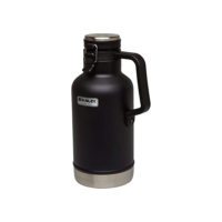 Stanley - Classic Growler isolado, mantém as bebidas, cerveja ou refrigerante quentes ou frias, aço inoxidável, durável, 1,9 litros, Matte Black